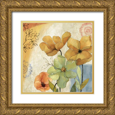 Olivia Gold Ornate Wood Framed Art Print with Double Matting by Jensen, Asia