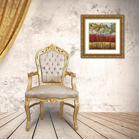 In the Horizon I Gold Ornate Wood Framed Art Print with Double Matting by Jensen, Asia