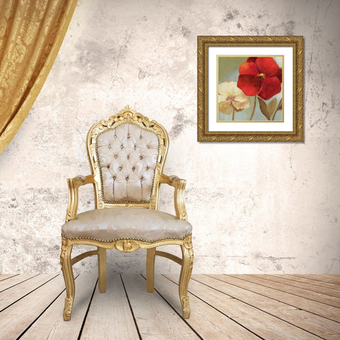 Gentleness Gold Ornate Wood Framed Art Print with Double Matting by Jensen, Asia