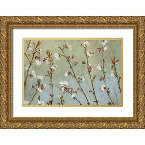In the Wind Gold Ornate Wood Framed Art Print with Double Matting by Jensen, Asia