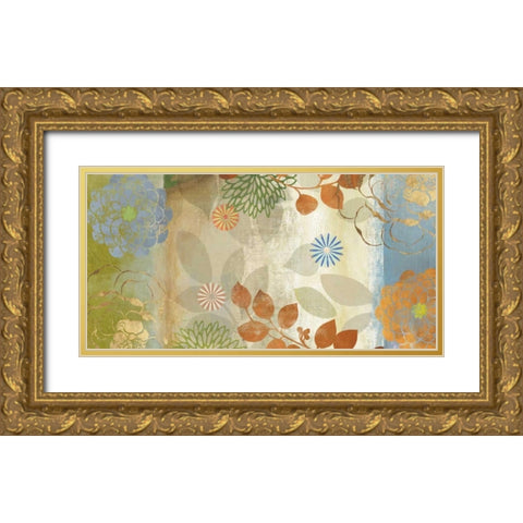 Florence Gold Ornate Wood Framed Art Print with Double Matting by Jensen, Asia
