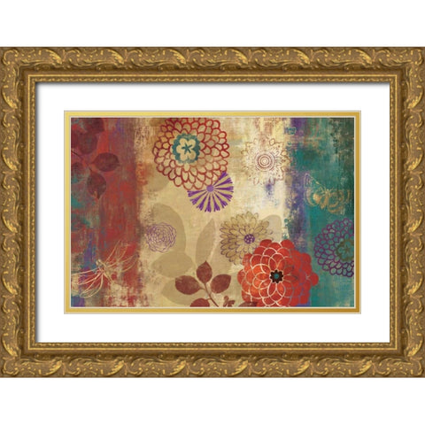Pandora Gold Ornate Wood Framed Art Print with Double Matting by Jensen, Asia