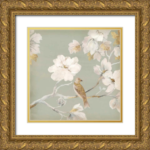 Paradise Magnolia I Gold Ornate Wood Framed Art Print with Double Matting by Jensen, Asia