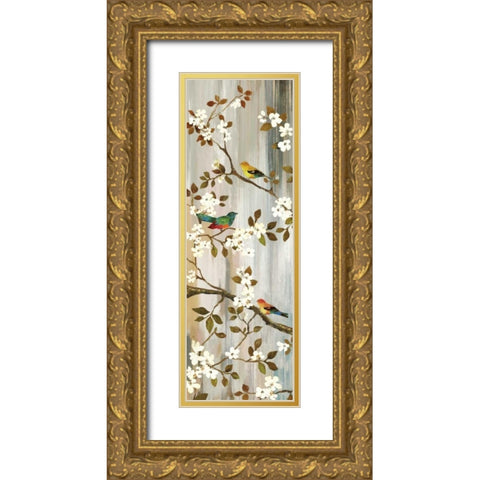 Bloom II Gold Ornate Wood Framed Art Print with Double Matting by Jensen, Asia