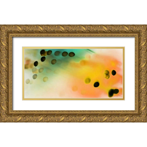 Chemical Equation Gold Ornate Wood Framed Art Print with Double Matting by McMasters, James