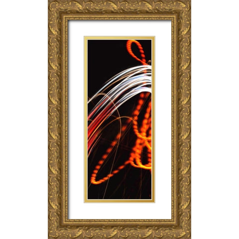 Fire and Ice Gold Ornate Wood Framed Art Print with Double Matting by McMasters, James