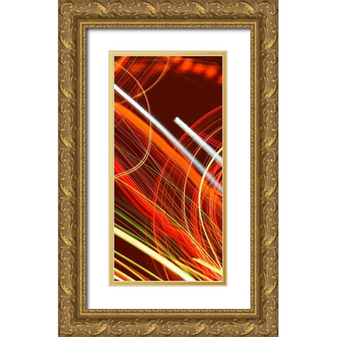 Solaris II Gold Ornate Wood Framed Art Print with Double Matting by McMasters, James
