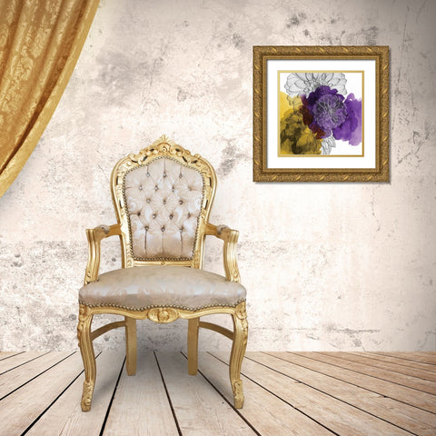 Barely Regal Gold Ornate Wood Framed Art Print with Double Matting by Calaguiro, Kevin