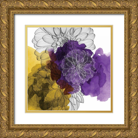 Barely Regal Gold Ornate Wood Framed Art Print with Double Matting by Calaguiro, Kevin