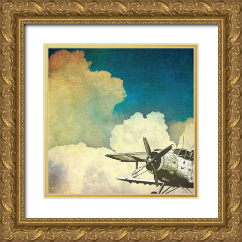 Flying High Gold Ornate Wood Framed Art Print with Double Matting by Calaguiro, Kevin
