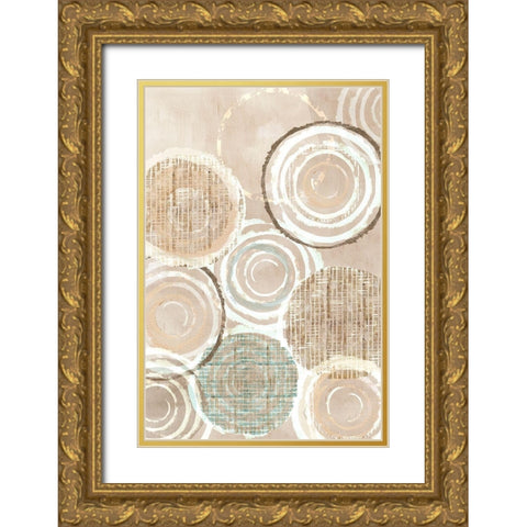 Neutral Woven Baskets II Gold Ornate Wood Framed Art Print with Double Matting by Kouta, Flora