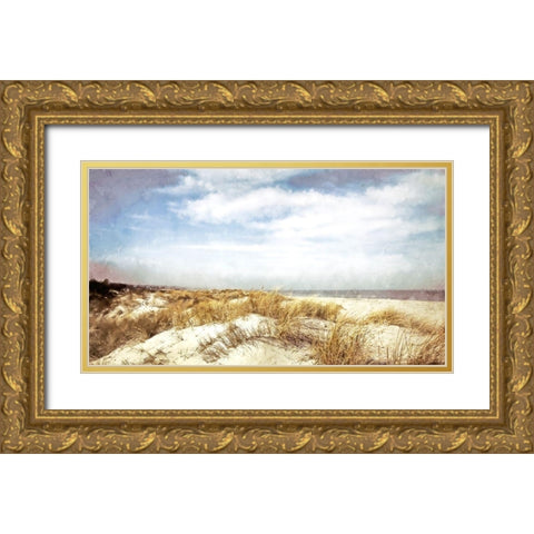 Dune Grass  Gold Ornate Wood Framed Art Print with Double Matting by Curinga, Kim
