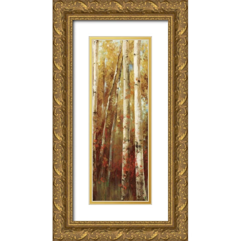 Birch Forest I Gold Ornate Wood Framed Art Print with Double Matting by K, Ella