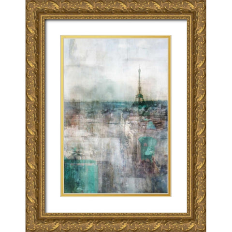 Peace Land I Gold Ornate Wood Framed Art Print with Double Matting by Roko, Ken