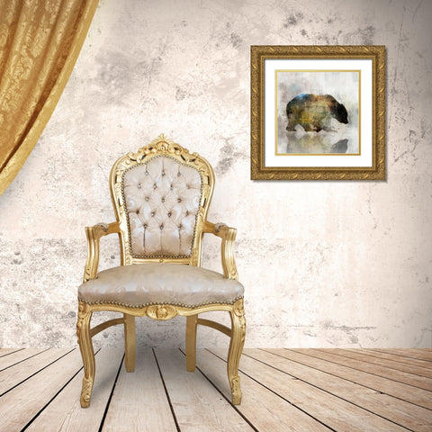 Journey Bear I Gold Ornate Wood Framed Art Print with Double Matting by Roko, Ken