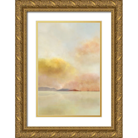 Sunset Landscape I Gold Ornate Wood Framed Art Print with Double Matting by Roko, Ken
