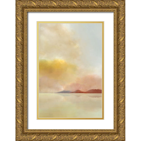 Sunset Landscape II Gold Ornate Wood Framed Art Print with Double Matting by Roko, Ken