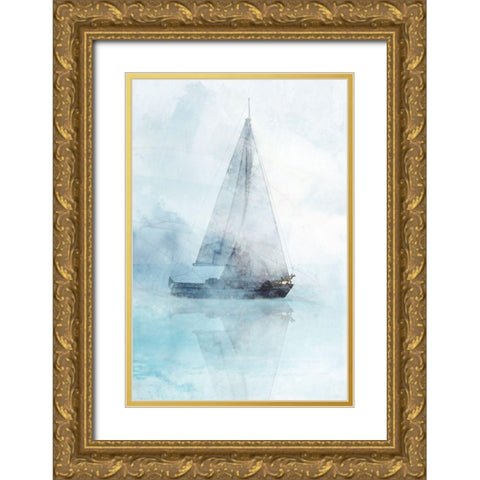 Sailing Boat I  Gold Ornate Wood Framed Art Print with Double Matting by Roko, Ken