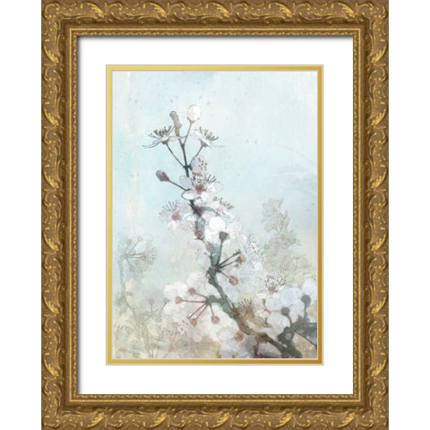 Climbing Cherry Blossoms I  Gold Ornate Wood Framed Art Print with Double Matting by Roko, Ken