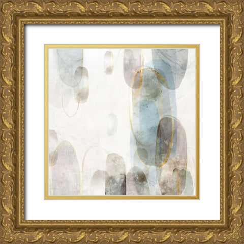 Golden Rings II  Gold Ornate Wood Framed Art Print with Double Matting by Roko, Ken