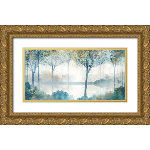 Blue Forest Lookout II   Gold Ornate Wood Framed Art Print with Double Matting by Roko, Ken