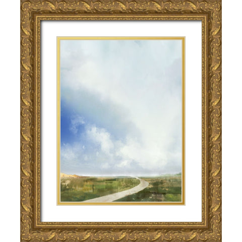 Above the Clouds II Gold Ornate Wood Framed Art Print with Double Matting by Roko, Ken