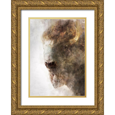 A Closeness Gold Ornate Wood Framed Art Print with Double Matting by Roko, Ken