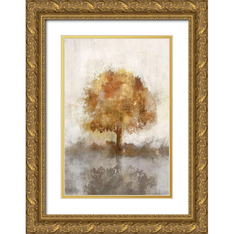 Auburn Breeze II Gold Ornate Wood Framed Art Print with Double Matting by Roko, Ken