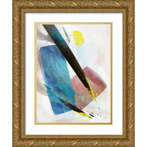 Colour Pathway I  Gold Ornate Wood Framed Art Print with Double Matting by Roko, Ken