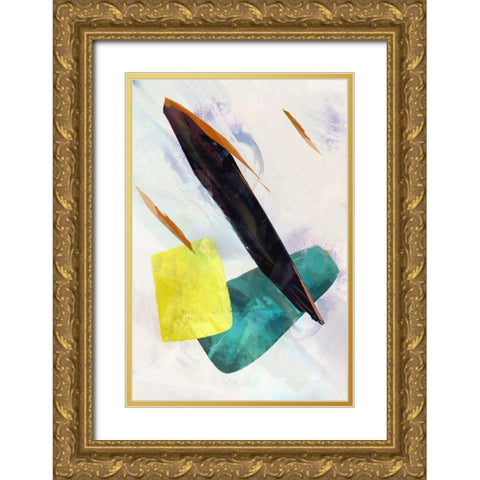 Colour Pathway II Gold Ornate Wood Framed Art Print with Double Matting by Roko, Ken