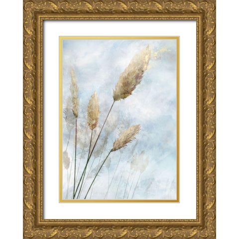 Reed Field I  Gold Ornate Wood Framed Art Print with Double Matting by Roko, Ken