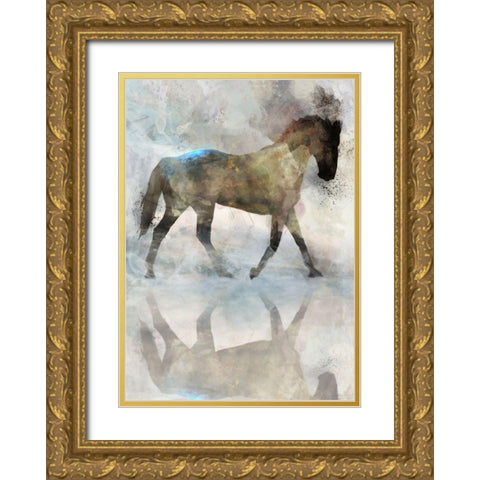 Gentle Walk I  Gold Ornate Wood Framed Art Print with Double Matting by Roko, Ken
