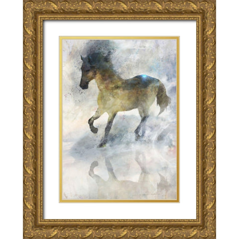 Gentle Walk II Gold Ornate Wood Framed Art Print with Double Matting by Roko, Ken