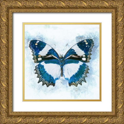 Flying Through Color Gold Ornate Wood Framed Art Print with Double Matting by Robertson, Leda