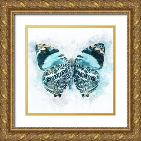 Winged Beauty Gold Ornate Wood Framed Art Print with Double Matting by Robertson, Leda