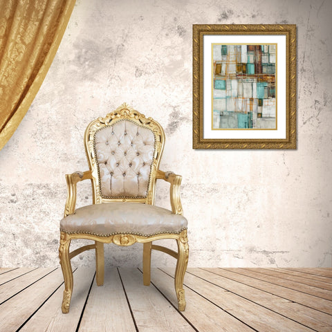 Midnight Waltz II Gold Ornate Wood Framed Art Print with Double Matting by Mirabelli, Lori