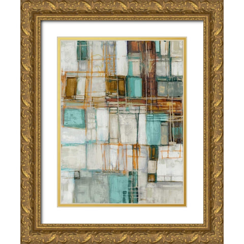 Midnight Waltz II Gold Ornate Wood Framed Art Print with Double Matting by Mirabelli, Lori