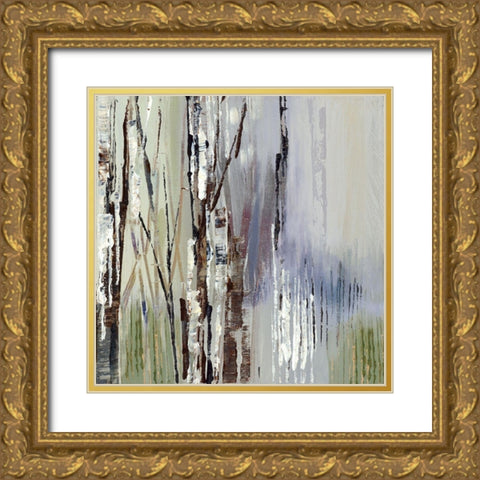 Purple Rain I Gold Ornate Wood Framed Art Print with Double Matting by Lera