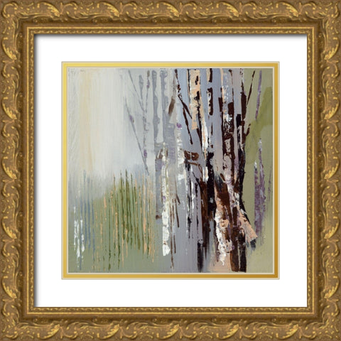 Purple Rain II Gold Ornate Wood Framed Art Print with Double Matting by Lera