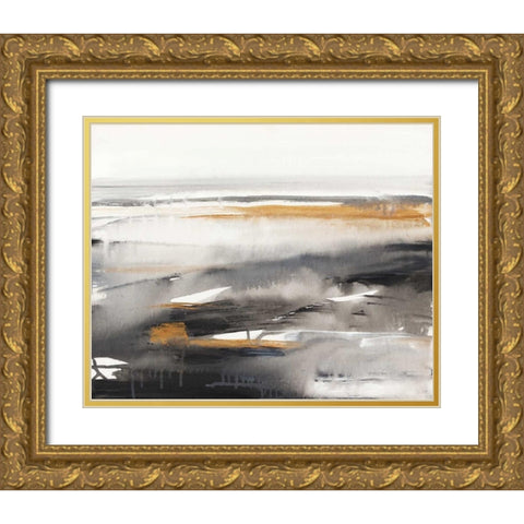 Gold Rush II Gold Ornate Wood Framed Art Print with Double Matting by Mravyan, Valeria
