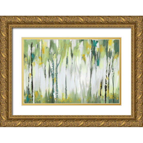 Breezy I Gold Ornate Wood Framed Art Print with Double Matting by Mravyan, Valeria