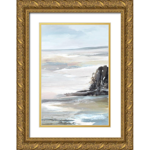 Saltwater I  Gold Ornate Wood Framed Art Print with Double Matting by Lera
