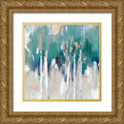 Lineament II  Gold Ornate Wood Framed Art Print with Double Matting by Lera