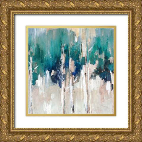 Lineament III  Gold Ornate Wood Framed Art Print with Double Matting by Lera