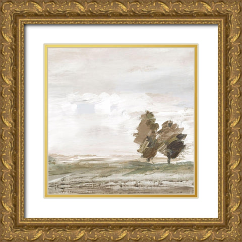 Morning Crisp I  Gold Ornate Wood Framed Art Print with Double Matting by Lera