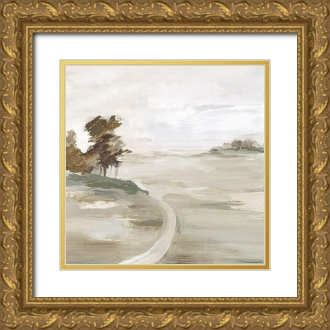 Morning Crisp II Gold Ornate Wood Framed Art Print with Double Matting by Lera