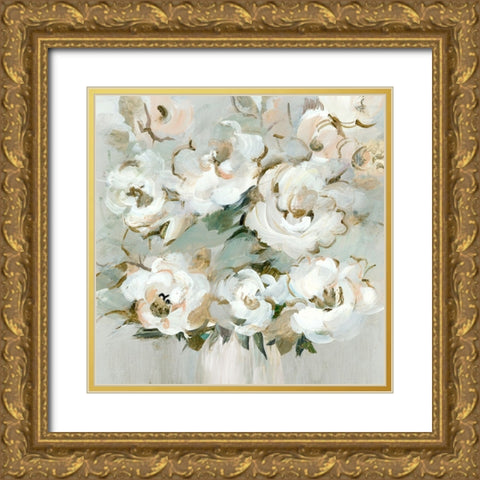 Timeless Bouquet I Gold Ornate Wood Framed Art Print with Double Matting by Lera
