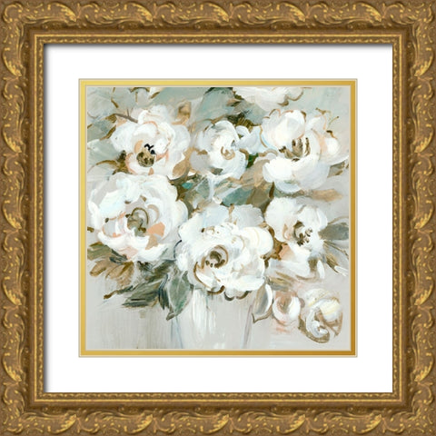 Timeless Bouquet II Gold Ornate Wood Framed Art Print with Double Matting by Lera