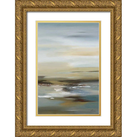Serene I LTD. ED Gold Ornate Wood Framed Art Print with Double Matting by Lena