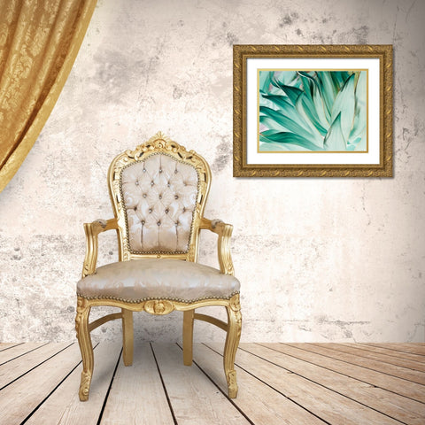 Prickle Gold Ornate Wood Framed Art Print with Double Matting by Mourier, Lily